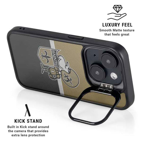 NFL New Orleans Saints Vintage iPhone 15 Kickstand Case
